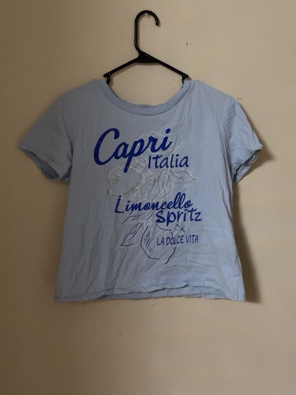 Limoncello Spritz Short Sleeve Tee - Light Blue